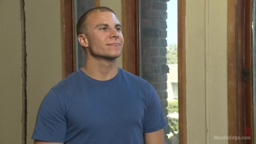 Eli Hunter - Muscled straight stud has his cock edged to the max!