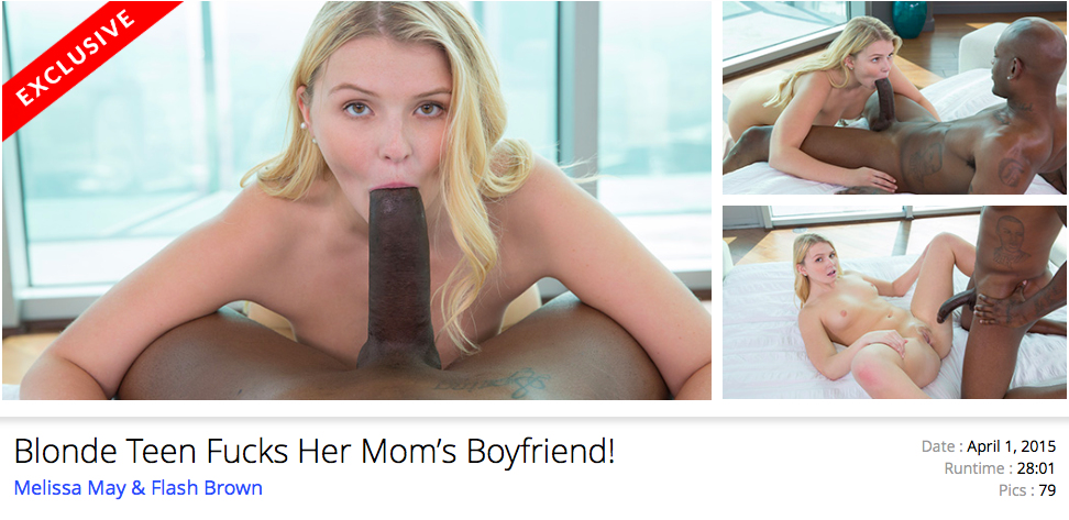 2015-04-01 Melissa May - Blonde Teen Fucks Her Mom’s Boyfriend!